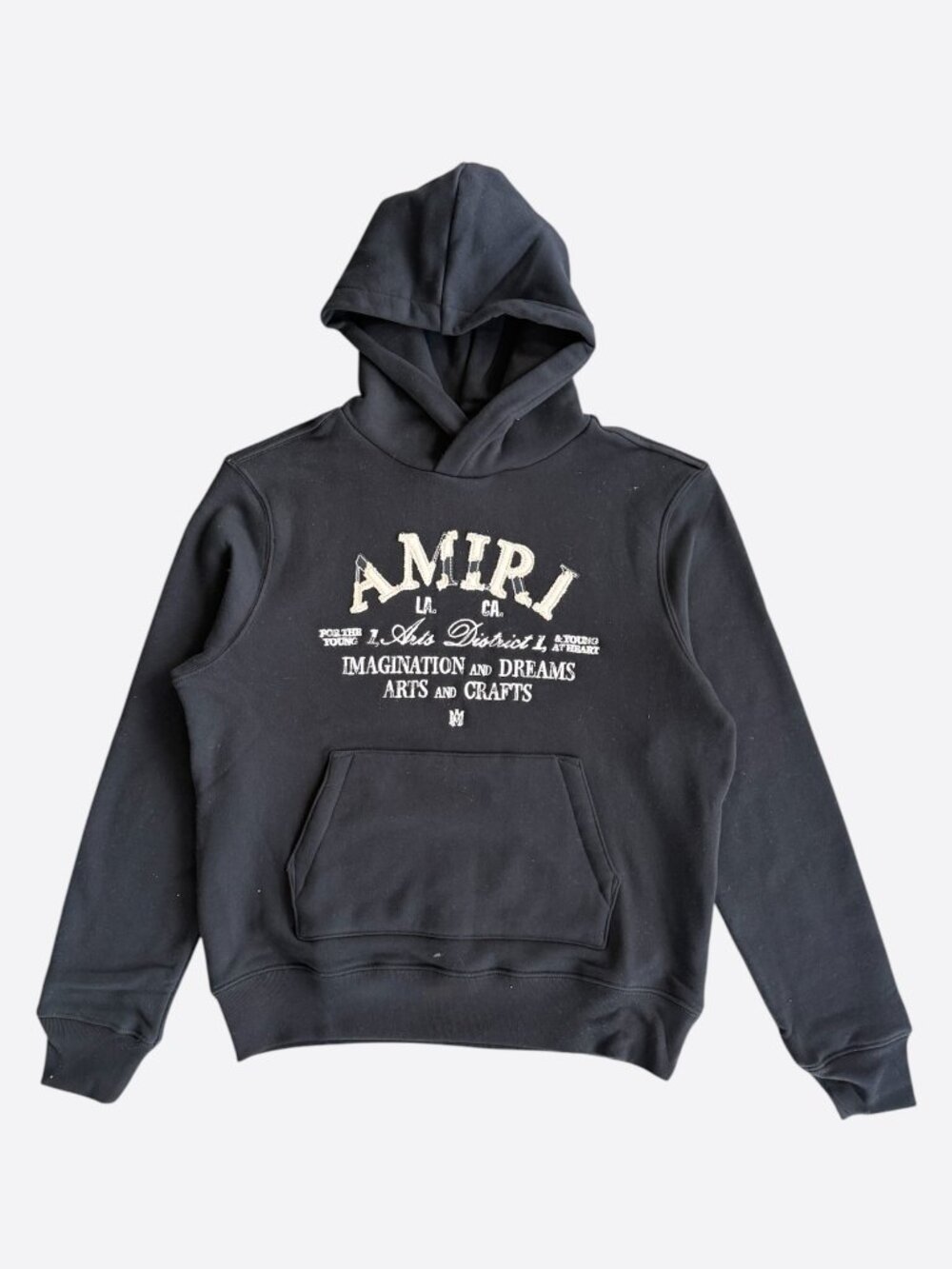 Amiri Black & White Arts District Embroidered Hoodie